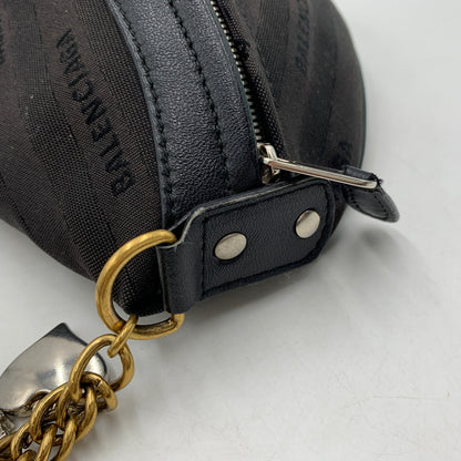 【中古品】【メンズ】 BALENCIAGA バレンシアガ 518163 スーベニアXS ジャガードロゴ ボディバッグ カバン ショルダーバッグ 180-260709-ko-13-tei カラー：ブラック系 万代Net店