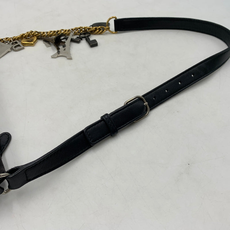 【中古品】【メンズ】 BALENCIAGA バレンシアガ 518163 スーベニアXS ジャガードロゴ ボディバッグ カバン ショルダーバッグ 180-260709-ko-13-tei カラー：ブラック系 万代Net店