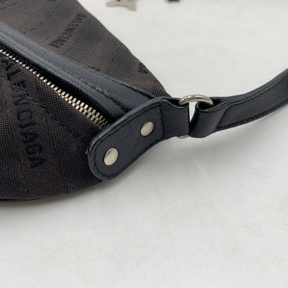 【中古品】【メンズ】 BALENCIAGA バレンシアガ 518163 スーベニアXS ジャガードロゴ ボディバッグ カバン ショルダーバッグ 180-260709-ko-13-tei カラー：ブラック系 万代Net店