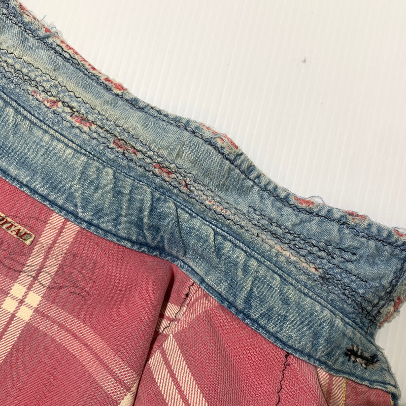 【中古品】【メンズ】 KAPITAL KOUNTRY キャピタル カントリー REMAKE DENIM SHIRT リメイク デニムシャツ トップス ヴィンテージ ダメージ加工 140-260705-ko-04-tei サイズ：3 カラー：インディゴ 万代Net店