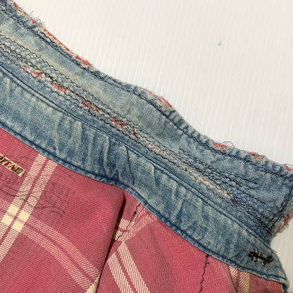 【中古品】【メンズ】 KAPITAL KOUNTRY キャピタル カントリー REMAKE DENIM SHIRT リメイク デニムシャツ トップス ヴィンテージ ダメージ加工 140-260705-ko-04-tei サイズ：3 カラー：インディゴ 万代Net店
