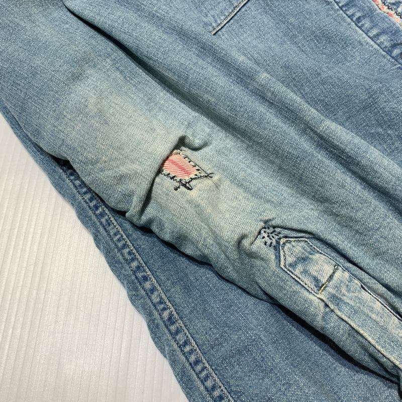 【中古品】【メンズ】 KAPITAL KOUNTRY キャピタル カントリー REMAKE DENIM SHIRT リメイク デニムシャツ トップス ヴィンテージ ダメージ加工 140-260705-ko-04-tei サイズ：3 カラー：インディゴ 万代Net店