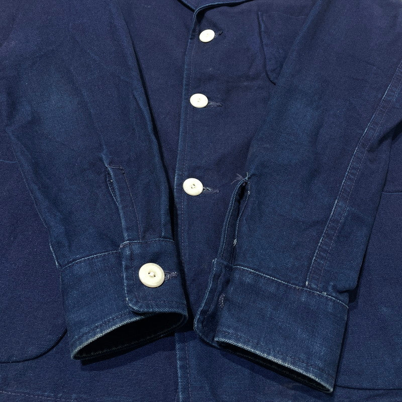 【現状渡し品】【メンズ】 YAMANE DELUXE TOKYO ヤマネ デラックス トウキョウ COVERALL カバーオール ジャケット 145-260805-sa-15-tei サイズ：38 カラー：ネイビー 万代Net店