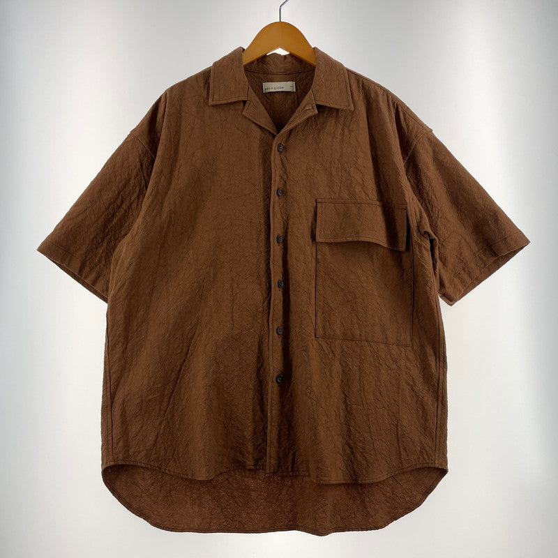 【中古品】【メンズ】 RDV O GLOBE ランデヴー オー グローブ S/S SHIRT 231CH010 ショートスリーブ シャツ 半袖 トップス 147-260723-sa-08-tei サイズ：1 カラー：ブラウン 万代Net店