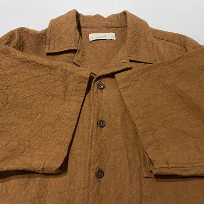 【中古品】【メンズ】 RDV O GLOBE ランデヴー オー グローブ S/S SHIRT 231CH010 ショートスリーブ シャツ 半袖 トップス 147-260723-sa-08-tei サイズ：1 カラー：ブラウン 万代Net店
