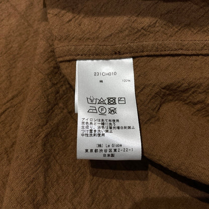 【中古品】【メンズ】 RDV O GLOBE ランデヴー オー グローブ S/S SHIRT 231CH010 ショートスリーブ シャツ 半袖 トップス 147-260723-sa-08-tei サイズ：1 カラー：ブラウン 万代Net店