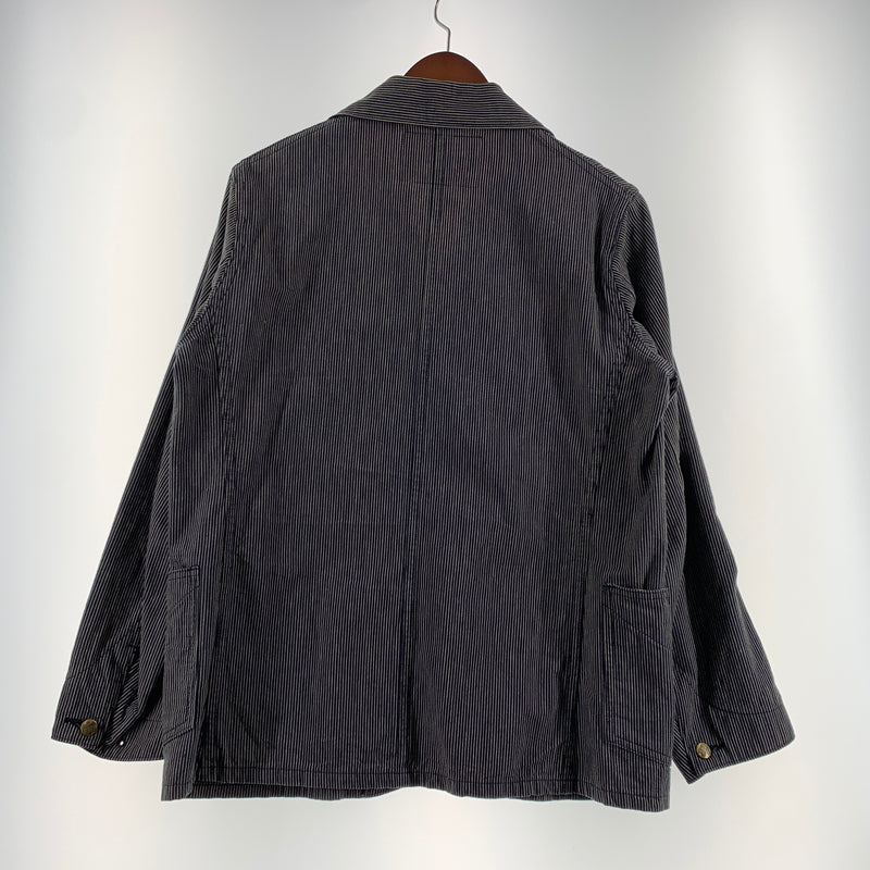 【中古品】【メンズ】 SUGAR CANE シュガーケーン COVERALLS LOT695 カバーオール ライトアウター ワークジャケット デニム ヒッコリー 145-260705-ko-05-tei サイズ：W38 カラー：ストライプ 万代Net店