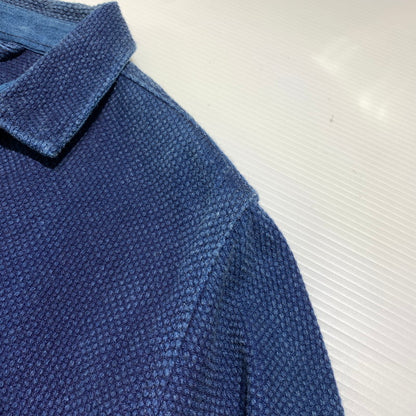 【中古品】【メンズ】 MOMOTARO JEANS 桃太郎ジーンズ SASHIKO COVERALL 刺し子 カバーオール ライトアウター 145-260707-yo-19-tei サイズ：38 カラー：インディゴ 万代Net店