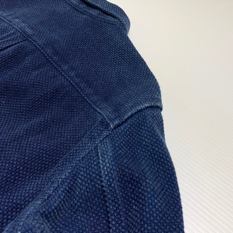 【中古品】【メンズ】 MOMOTARO JEANS 桃太郎ジーンズ SASHIKO COVERALL 刺し子 カバーオール ライトアウター 145-260707-yo-19-tei サイズ：38 カラー：インディゴ 万代Net店