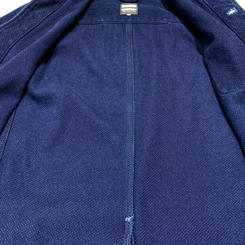 【中古品】【メンズ】 MOMOTARO JEANS 桃太郎ジーンズ SASHIKO COVERALL 刺し子 カバーオール ライトアウター 145-260707-yo-19-tei サイズ：38 カラー：インディゴ 万代Net店