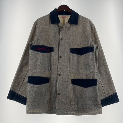 【中古品】【メンズ】 MASTER WARE HOUSE マスター ウエア ハウス MILKMAN JACKET ミルクマン ジャケット アウター 145-260706-sa-21-tei サイズ：38 カラー：グレー 万代Net店