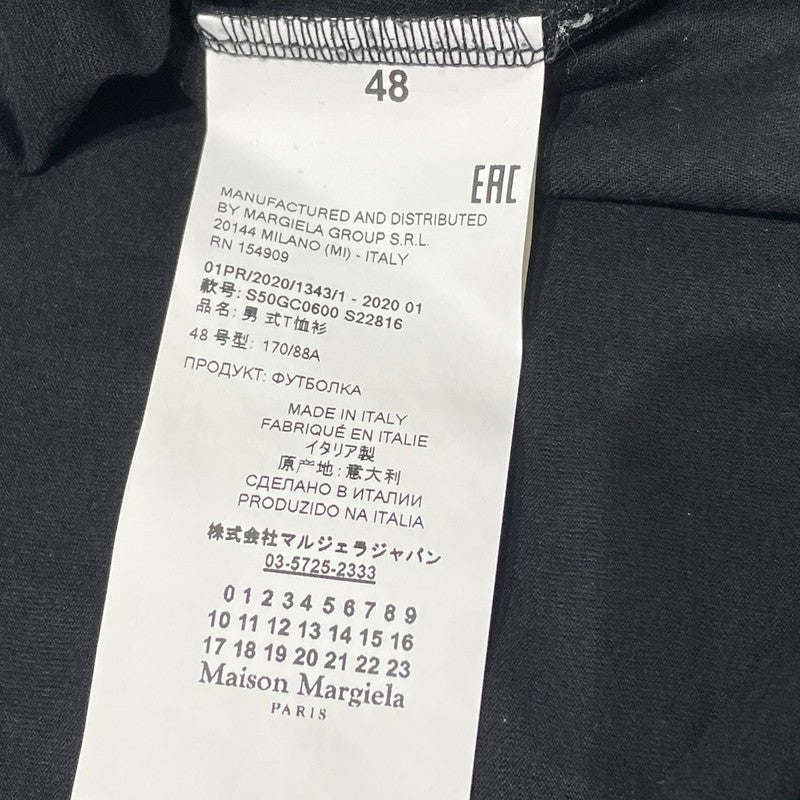【中古品】【メンズ】 MAISON MARGIELA メゾン マルジェラ OVERSIZED SEAM DETAIL TEE S50GC0600 オーバーサイズ シーム ディテール Ｔシャツ 半袖 トップス 141-260706-sa-04-tei サイズ：48 カラー：ブラック 万代Net店