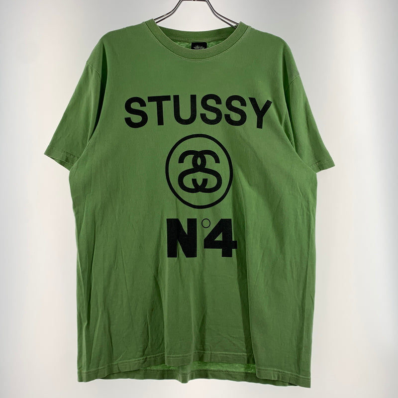 【現状渡し品】【メンズ】 STUSSY ステューシー NO.4 PIGMENT DYED TEE ピグメント ダイド Tシャツ 半袖 トップス 142-260720-ko-03-tei サイズ：L カラー：グリーン 万代Net店