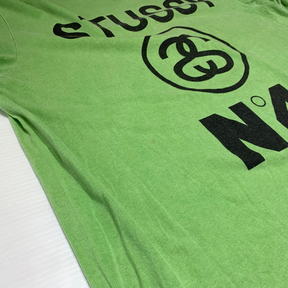 【現状渡し品】【メンズ】 STUSSY ステューシー NO.4 PIGMENT DYED TEE ピグメント ダイド Tシャツ 半袖 トップス 142-260720-ko-03-tei サイズ：L カラー：グリーン 万代Net店