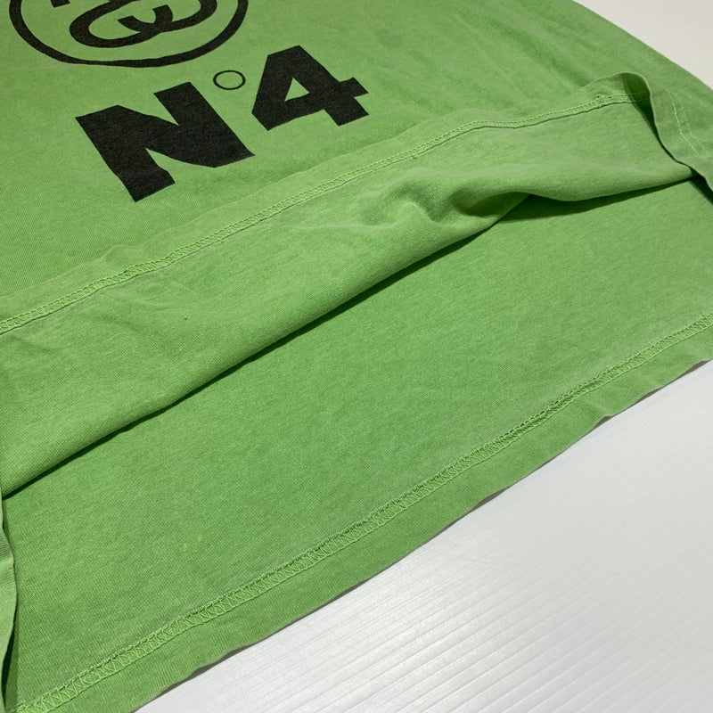【現状渡し品】【メンズ】 STUSSY ステューシー NO.4 PIGMENT DYED TEE ピグメント ダイド Tシャツ 半袖 トップス 142-260720-ko-03-tei サイズ：L カラー：グリーン 万代Net店