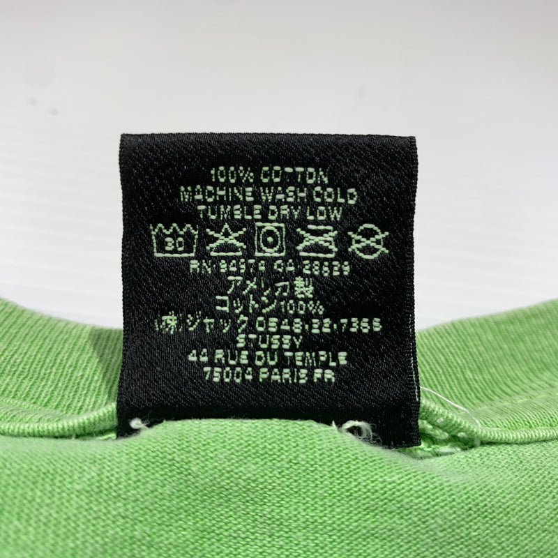 【現状渡し品】【メンズ】 STUSSY ステューシー NO.4 PIGMENT DYED TEE ピグメント ダイド Tシャツ 半袖 トップス 142-260720-ko-03-tei サイズ：L カラー：グリーン 万代Net店