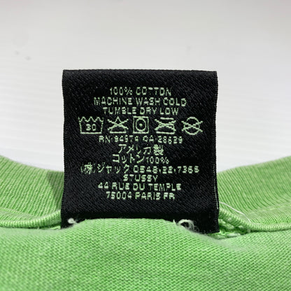 【現状渡し品】【メンズ】 STUSSY ステューシー NO.4 PIGMENT DYED TEE ピグメント ダイド Tシャツ 半袖 トップス 142-260720-ko-03-tei サイズ：L カラー：グリーン 万代Net店