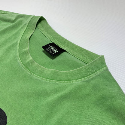 【現状渡し品】【メンズ】 STUSSY ステューシー NO.4 PIGMENT DYED TEE ピグメント ダイド Tシャツ 半袖 トップス 142-260720-ko-03-tei サイズ：L カラー：グリーン 万代Net店
