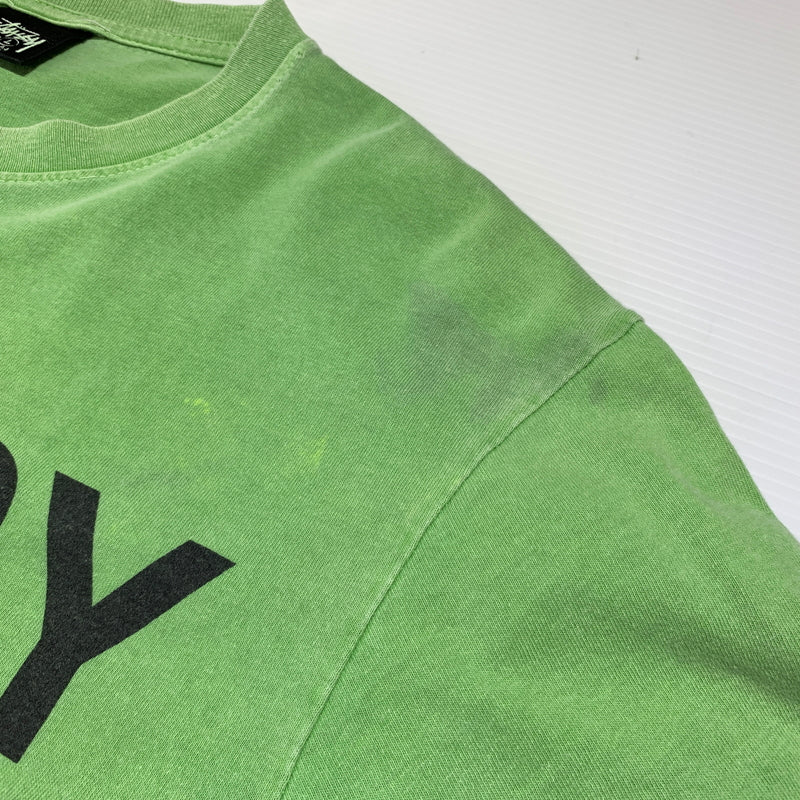 【現状渡し品】【メンズ】 STUSSY ステューシー NO.4 PIGMENT DYED TEE ピグメント ダイド Tシャツ 半袖 トップス 142-260720-ko-03-tei サイズ：L カラー：グリーン 万代Net店