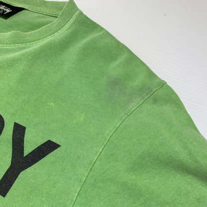 【現状渡し品】【メンズ】 STUSSY ステューシー NO.4 PIGMENT DYED TEE ピグメント ダイド Tシャツ 半袖 トップス 142-260720-ko-03-tei サイズ：L カラー：グリーン 万代Net店