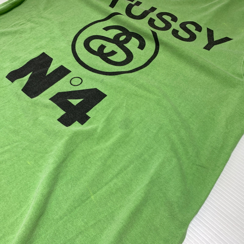 【現状渡し品】【メンズ】 STUSSY ステューシー NO.4 PIGMENT DYED TEE ピグメント ダイド Tシャツ 半袖 トップス 142-260720-ko-03-tei サイズ：L カラー：グリーン 万代Net店