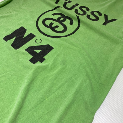 【現状渡し品】【メンズ】 STUSSY ステューシー NO.4 PIGMENT DYED TEE ピグメント ダイド Tシャツ 半袖 トップス 142-260720-ko-03-tei サイズ：L カラー：グリーン 万代Net店