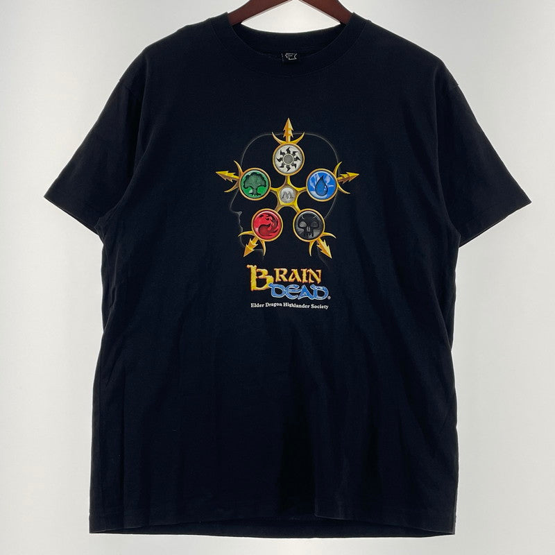 【中古品】【メンズ】 BRAIN DEAD ブレインデッド × MAGIC THE GATHERIG マジック ザ ギャザリング 別注コラボ HYPERGRAPHIC TEE ハイパー グラフィック Ｔシャツ 半袖 トップス 141-260706-sa-05-tei サイズ：S カラー：ブラック 万代Net店