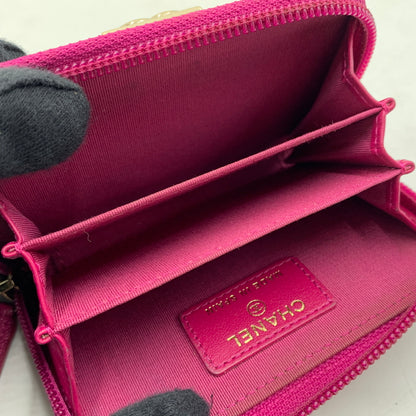 【中古品】【メンズ/レディース】 CHANEL シャネル A80602 ボーイシャネル コインケース 財布 ジップコインパース 181-260709-ko-09-tei カラー：ピンク 万代Net店