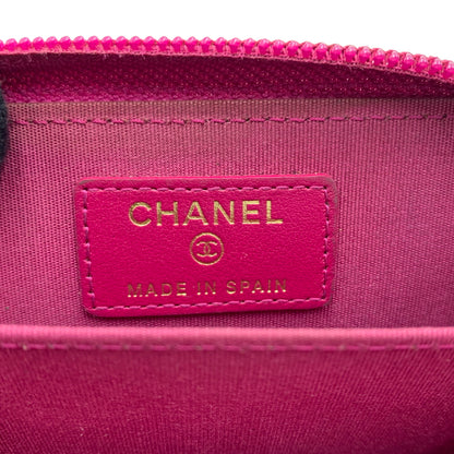 【中古品】【メンズ/レディース】 CHANEL シャネル A80602 ボーイシャネル コインケース 財布 ジップコインパース 181-260709-ko-09-tei カラー：ピンク 万代Net店