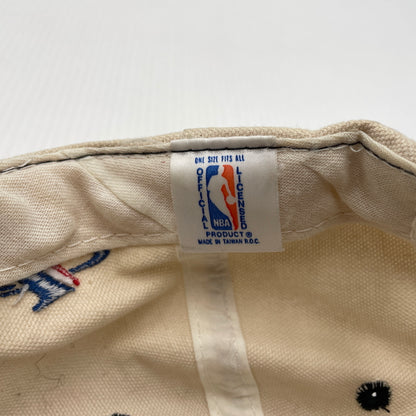【中古品】【メンズ】 LOGO ATHLETIC ロゴアスレチック NBA CHICAGO BULLS CHAMPION CAP エヌビーエー シカゴ ブルズ チャンピオン キャップ 帽子 ツートーンキャップ 185-260805-ko-04-tei カラー：ベージュ系/ブラック系 万代Net店