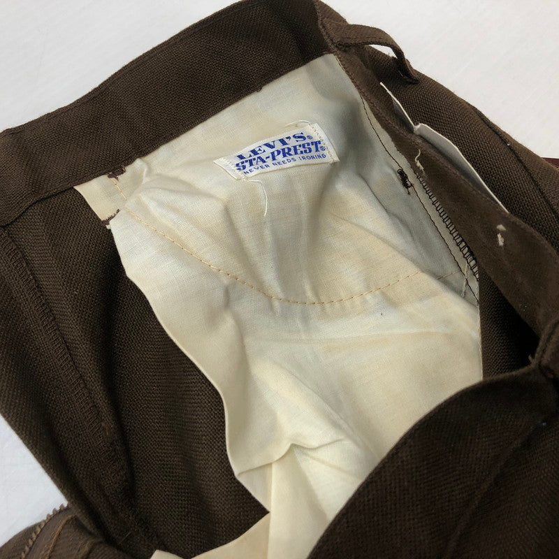 【中古品】【メンズ】 Levi’s リーバイス 70's STA-PREST PANTS 647-4427 70年代 スタープレスト パンツ ボトムス 156-260710-ss-03-tei サイズ：29 カラー：ブラウン 万代Net店