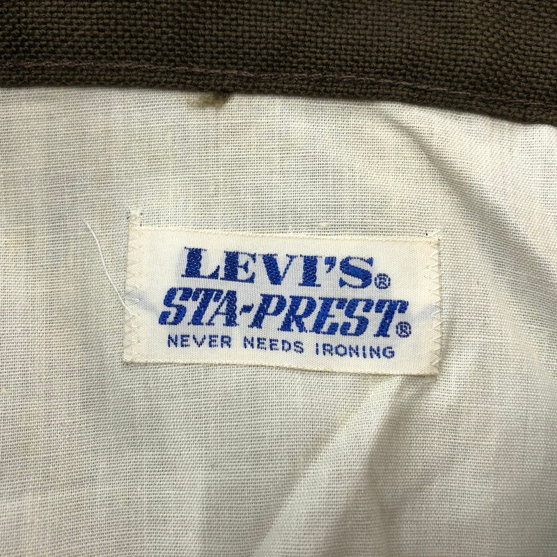 【現状渡し品】【メンズ】 Levi’s リーバイス 70's STA-PREST PANTS 645-4426 70年代 スタープレスト パンツ ボトムス 156-260710-ss-04-tei サイズ：29 カラー：カーキ 万代Net店