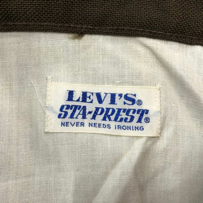 【現状渡し品】【メンズ】 Levi’s リーバイス 70's STA-PREST PANTS 645-4426 70年代 スタープレスト パンツ ボトムス 156-260710-ss-04-tei サイズ：29 カラー：カーキ 万代Net店