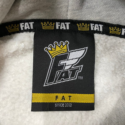 【中古品】【メンズ】 FAT エフエーティー × GARNI ガルニ 別注コラボ HOODIE F32221-SW09-AB フーディー トップス プルーオーバーパーカー 142-260716-ss-04-tei サイズ：FAT カラー：グレー 万代Net店