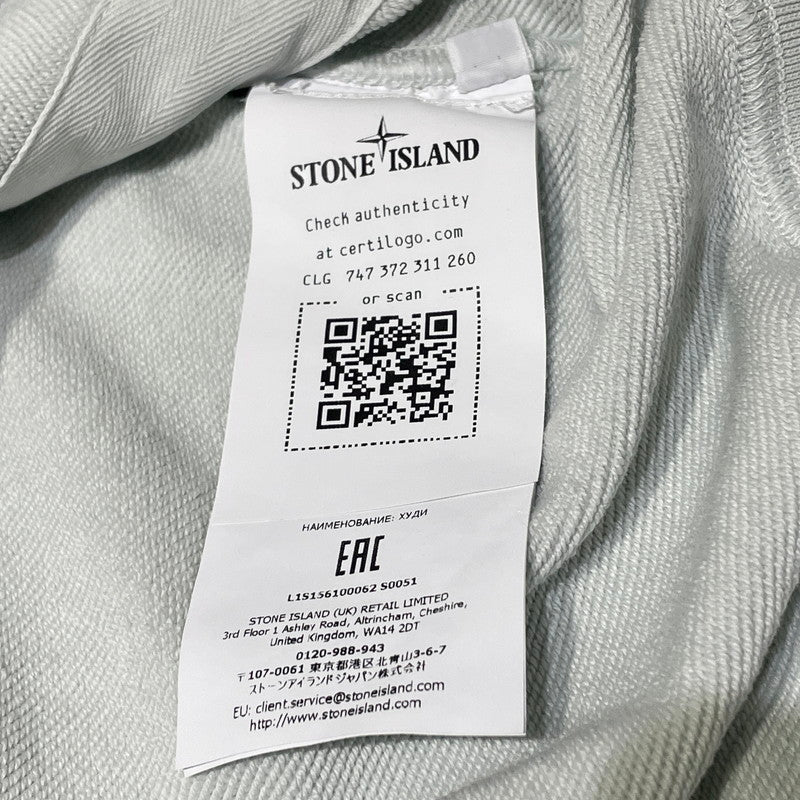 【現状渡し品】【メンズ】 STONE ISLAND ストーン アイランド SWEAT HOODIE L1S156100062S0051 スウェット フーディ トップス プルーオーバー パーカー 141-260706-sa-08-tei サイズ：L カラー：ブルー 万代Net店