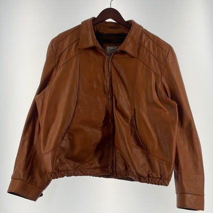 【中古品】【メンズ】 SEARS THE LEATHER SHOP シアーズ ザ レザーショップ 70’s WOOLLINER VEST LEATHER JACKET 70年代 ウールライナーベスト付 レザージャケット アウター 145-260706-sa-23-tei サイズ：46 カラー：ブラウン 万代Net店