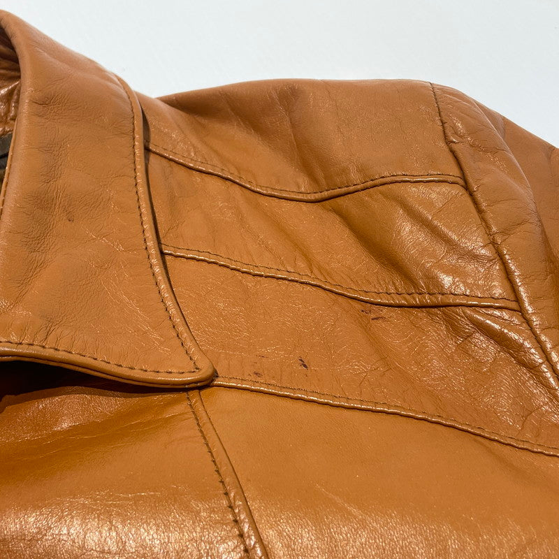【中古品】【メンズ】 SEARS THE LEATHER SHOP シアーズ ザ レザーショップ 70’s WOOLLINER VEST LEATHER JACKET 70年代 ウールライナーベスト付 レザージャケット アウター 145-260706-sa-23-tei サイズ：46 カラー：ブラウン 万代Net店