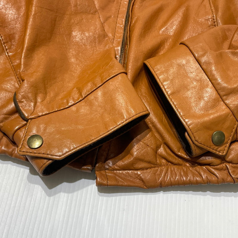 【中古品】【メンズ】 SEARS THE LEATHER SHOP シアーズ ザ レザーショップ 70’s WOOLLINER VEST LEATHER JACKET 70年代 ウールライナーベスト付 レザージャケット アウター 145-260706-sa-23-tei サイズ：46 カラー：ブラウン 万代Net店