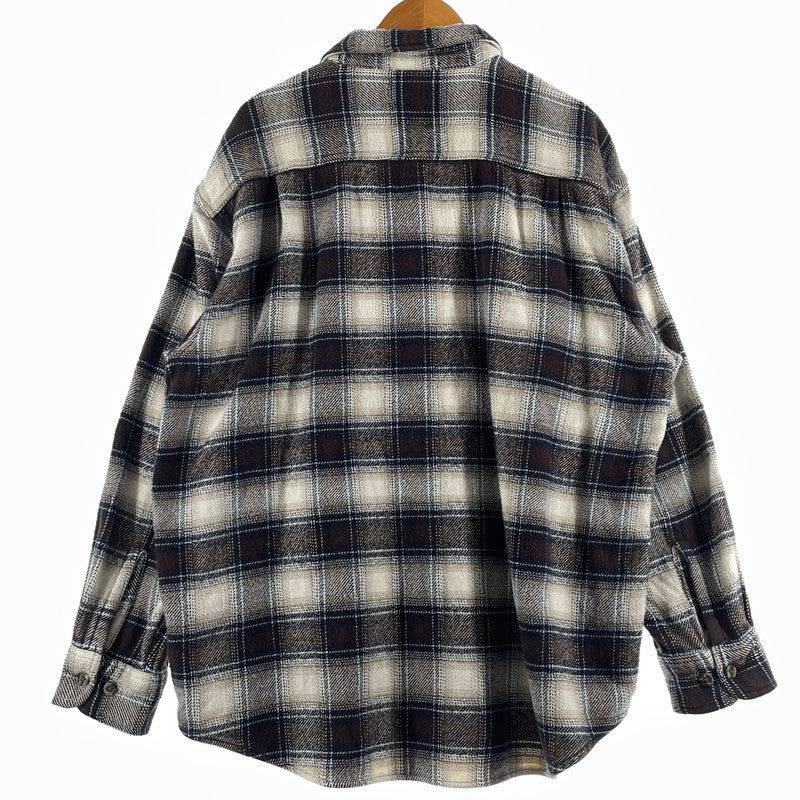 【中古品】【メンズ】 ST.JOHN'S BAY セント ジョンズ ベイ 90’s FLANNEL SHIRT 90年代 フランネル シャツ 長袖 トップス 145-260807-sa-18-tei サイズ：XL カラー：CHECK 万代Net店
