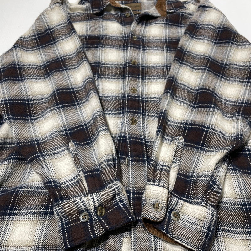 【中古品】【メンズ】 ST.JOHN'S BAY セント ジョンズ ベイ 90’s FLANNEL SHIRT 90年代 フランネル シャツ 長袖 トップス 145-260807-sa-18-tei サイズ：XL カラー：CHECK 万代Net店