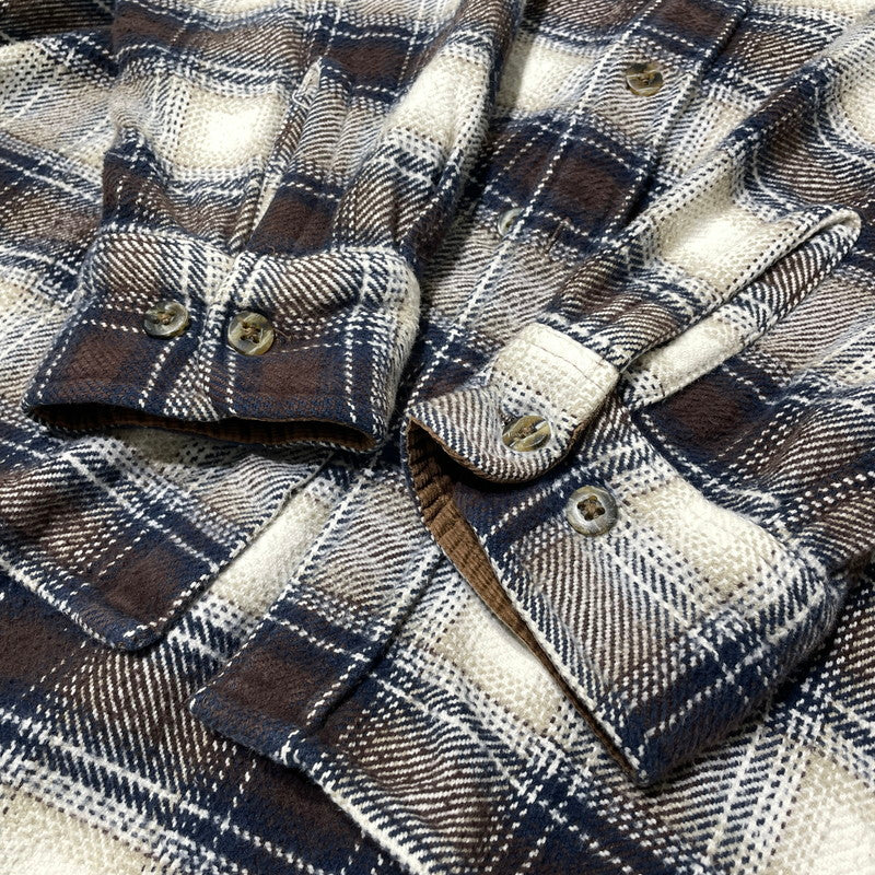 【中古品】【メンズ】 ST.JOHN'S BAY セント ジョンズ ベイ 90’s FLANNEL SHIRT 90年代 フランネル シャツ 長袖 トップス 145-260807-sa-18-tei サイズ：XL カラー：CHECK 万代Net店