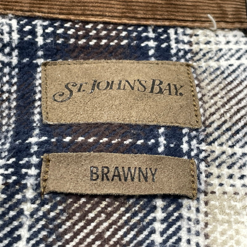 【中古品】【メンズ】 ST.JOHN'S BAY セント ジョンズ ベイ 90’s FLANNEL SHIRT 90年代 フランネル シャツ 長袖 トップス 145-260807-sa-18-tei サイズ：XL カラー：CHECK 万代Net店
