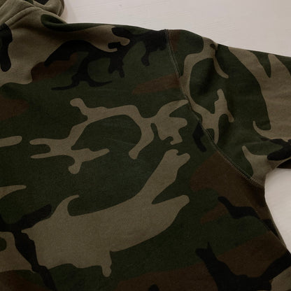 【中古品】【メンズ】 XLARGE エクストララージ MULTI LOGO ZIP UP HOODED 101254012004 マルチロゴ ジップアップフーディー アウター ジップパーカー 142-260711-ss-08-tei サイズ：M カラー：カモ 万代Net店