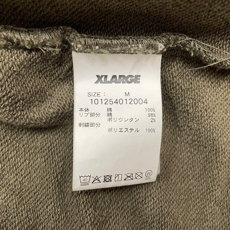 【中古品】【メンズ】 XLARGE エクストララージ MULTI LOGO ZIP UP HOODED 101254012004 マルチロゴ ジップアップフーディー アウター ジップパーカー 142-260711-ss-08-tei サイズ：M カラー：カモ 万代Net店