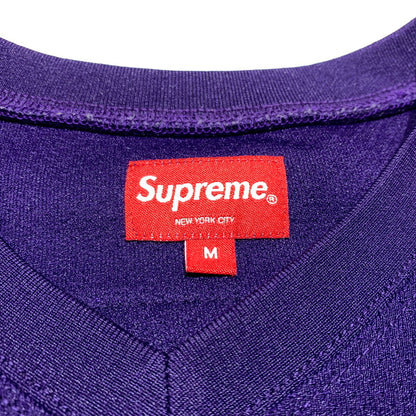 【中古品】【メンズ】 SUPREME シュプリーム 22SS FAUX CROC FOOTBALL JERSEY フェイク クロコ フットボールジャージ 半袖 トップス 149-260707-yo-25-tei サイズ：M カラー：パープル 万代Net店