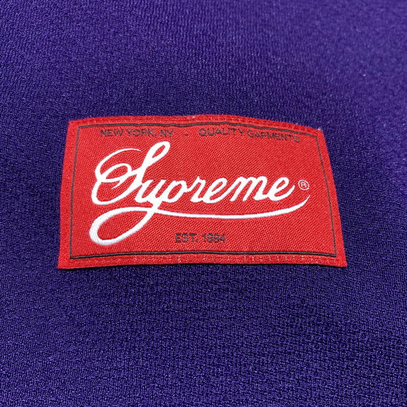 【中古品】【メンズ】 SUPREME シュプリーム 22SS FAUX CROC FOOTBALL JERSEY フェイク クロコ フットボールジャージ 半袖 トップス 149-260707-yo-25-tei サイズ：M カラー：パープル 万代Net店
