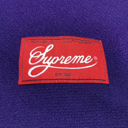 【中古品】【メンズ】 SUPREME シュプリーム 22SS FAUX CROC FOOTBALL JERSEY フェイク クロコ フットボールジャージ 半袖 トップス 149-260707-yo-25-tei サイズ：M カラー：パープル 万代Net店
