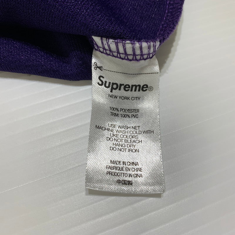 【中古品】【メンズ】 SUPREME シュプリーム 22SS FAUX CROC FOOTBALL JERSEY フェイク クロコ フットボールジャージ 半袖 トップス 149-260707-yo-25-tei サイズ：M カラー：パープル 万代Net店