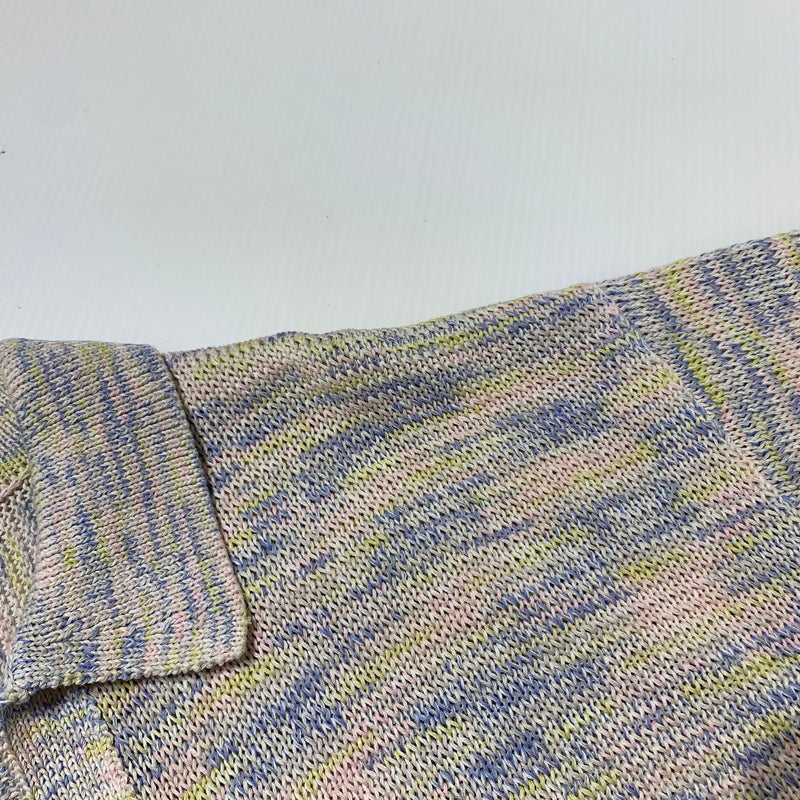 【中古品】【メンズ】 OWNESS オゥネス CRISPY COTTON BLEND SKIPPER KNIT OW26SS-01 クリスピー コットン ミックス スキッパー ニット トップス セーター ポロシャツ 140-260705-ko-01-tei サイズ：M カラー：マーブル 万代Net店