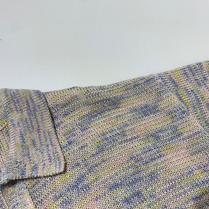 【中古品】【メンズ】 OWNESS オゥネス CRISPY COTTON BLEND SKIPPER KNIT OW26SS-01 クリスピー コットン ミックス スキッパー ニット トップス セーター ポロシャツ 140-260705-ko-01-tei サイズ：M カラー：マーブル 万代Net店